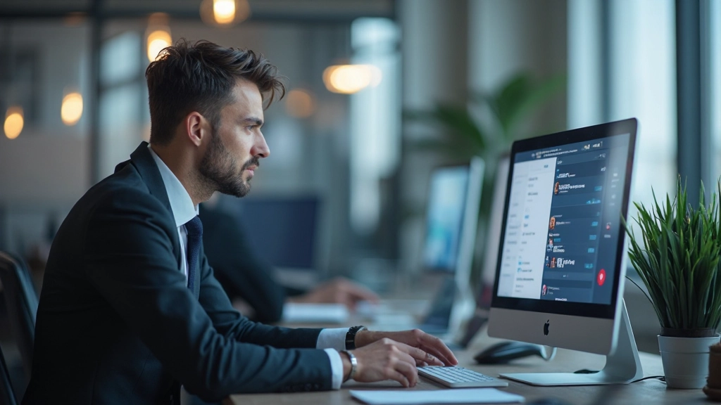 Специалист по цифровому маркетингу работает с социальными сетями и аналитикой