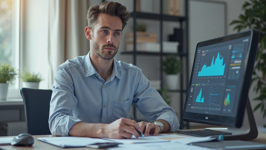 Специалист цифрового маркетинга работает с социальными сетями и аналитикой