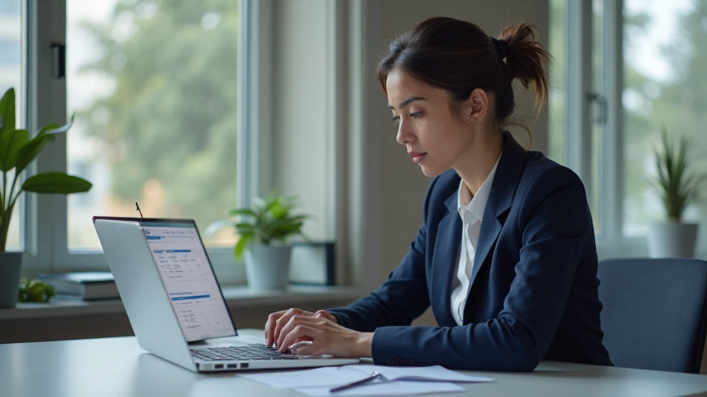 Профессиональный маркетолог анализирует данные на рабочем месте
